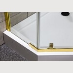 KERRA - Sprchovací kút päťboký Kora 90 Zlatá 5907548116451