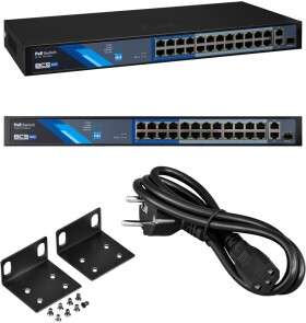 Allied Telesis Switch 24 portowy PoE 100Mbps, 2xRJ45 Gigabit Uplink + 1xSFP BCS-B-SP2402G-1SFP