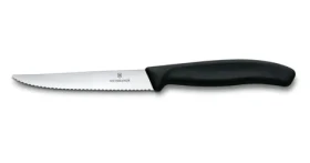 VICTORINOX Swiss Classic Nôž na steak a pizzu 11 cm čierna / vrúbkované ostrie (6.7233)