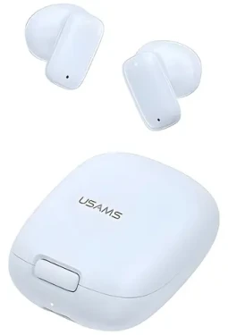 USAMS ID25 modrá / TWS bezdrôtové slúchadlá do uší / Bluetooth 5.3 / dotykové ovládanie / výdrž až 7 dní (BHUID03)