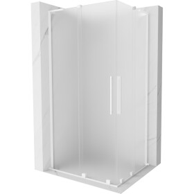 MEXEN/S - Velar L Duo sprchovací kút, posuvné dvere 90 x 80, dekor, biela 871-090-080-02-33-20