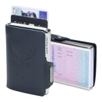 Kožená mini peňaženka Mondraghi Silhouette Classic Deer Blue