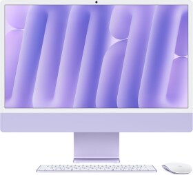 Apple APPLE iMac Z1ET 59,62cm 23,5Zoll Standardglas M4 10C CPU/10C GPU/16C N.E. 16GB 256GB SSD Gbit Eth MM MaKey TID DE Violett
