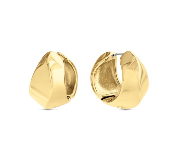 Calvin Klein Moderné pozlátené náušnice Sculpted 35000820