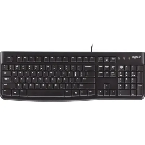 Logitech Media Keyboard K120 HU / Klávesnica / USB / Maďarský layout / čierna (920-002491)