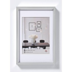Walther+ design ES040S vymeniteľný fotorámček Formát papiera: 30 x 40 cm strieborná; ES040S