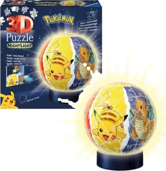 Ravensburger 3D Puzzle-Ball Pokémon Night Light