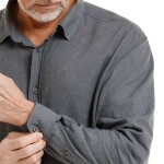 Bushman Pánska ľanová košeľa Vaal, tmavomodrá L