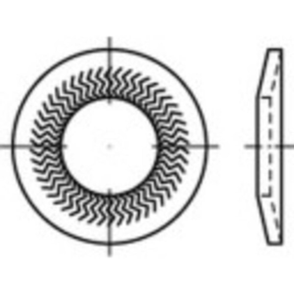 Podložky pérové 6 mm 18.2 mm nerezová ocel A4 1000 ks Alstertaler Schrauben & Präzisionsteile 1069902; 1069902