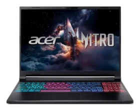 Acer Nitro V 16S čierna / Herný notebook / 16" WUXGA 180Hz / Intel Core 7 240H / 16GB / 1TB SSD / RTX 5060 8GB / W11H (NH.QXCEG.001)
