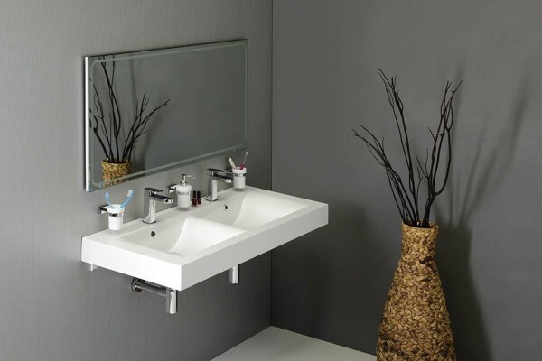 SAPHO - GEMINI zrkadlo s LED osvetlením 110x65cm GM110