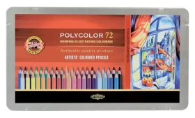 KOH-I-NOOR Umelecké pastelky šesťhranné Polycolor 3827 - 72 ks (3827)