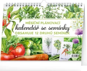 NOTIQUE Mesačný plánovací kalendár so semienkami 2026 / 30 x 21 cm (PGS-35776)