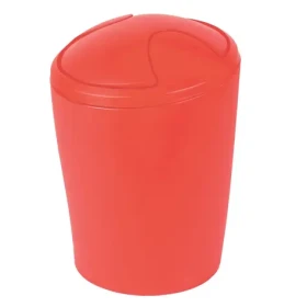 Spirella MOVE výklopný odpadkový kôš 5 L červený/plast (7610583095985)