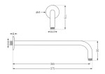 MEXEN/S - Kai DR70 podomietkový vaňový SET s výtokovou hubicou + slim sprcha 30, biela 77602DR70301-20
