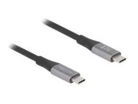 DeLock USB-C (M) - USB-C (M) 2m / USB kábel / Thunderbolt 3 / USB 3.2 / 8K60Hz / napájanie (81192)