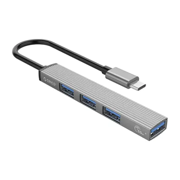 Orico AH-13 sivá / USB hub / 1x USB-A 3.0 / 3x USB-A 2.0