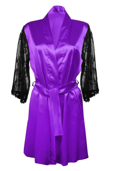 DKaren Housecoat Elizabeth Violet Violet