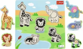 Trefl - Vkladačka - Drevená vkladačka Safari