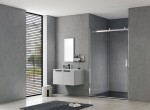HOPA - Sprchové dvere BELVER CHROM NEW - Farba rámu - Chróm / Leštený hliník (ALU), Rozmer A - 150, Smer zatvárania - Univerzálne Ľavé / Pravé, Výplň - Číre bezpečnostné sklo - 8 mm BCBELV15CCN