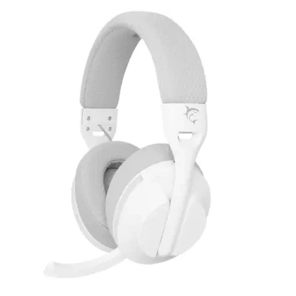 White Shark FALCON biela / herný bezdrôtový headset / mikrofón / 1.5m / BT / 3.5mm / PC PS4/5 Mac (FALCON-W)