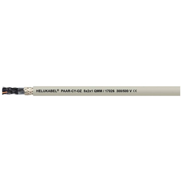 HELU 17028-500 dátový kábel 8 x 2 x 1 mm² sivá 500 m; 17028-500