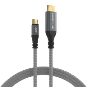 EFB USB-C - HDMI kábel sivá / Adaptérový kábel / 4K 30Hz / 1,8 m (USB-HDMI-00001)