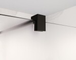 HOPA - Walk-in sprchovací kút LAGOS BLACK NEW 200 - Farba rámu - Čierna, Rozmer A - 120, Rozmer C - 200, Výplň - Matné bezpečnostné sklo - 8 mm BCLAGO12MBFN2
