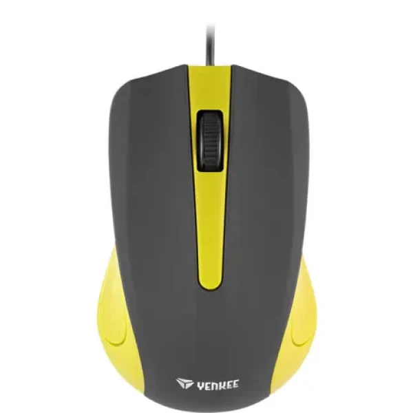 YENKEE Suva žltá / Optická myš / 1000 DPI / 3 tlačidlá / USB / 1.25 m (8590669176922)
