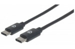 Manhattan kábel Hi-Speed USB-C samec gt; USB-C samec 3m / čierny (354882)