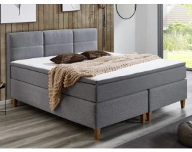 Posteľ boxspring Ardi 180x200 cm, šedá tkanina%