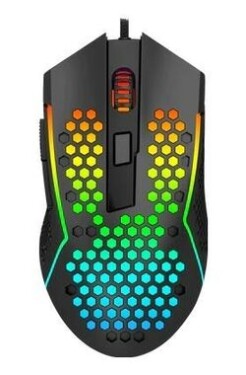 Redragon M612 Predator čierna / Herná myš / optická / 8000 DPI / 9 tlačidiel / USB (RED-M612-RGB)