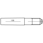 TOOLCRAFT TO-5437026 kužeľový kolík 5 mm ocel 25 ks; TO-5437026