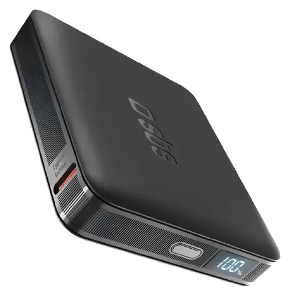 SBS PowerBank 5000 mAh čierna / Powerbanka / 10 W / LCD displej / USB-C