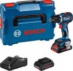 Bosch Bosch cordless drill GSR 18V-90 C Professional, 18V (blue/black, 2x Li-Ion battery ProCORE18V 4.0Ah, Bluetooth module, in L-BOXX)