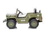 Mamido Mamido Detský elektrický vojenský Jeep Willys svetlé zelený