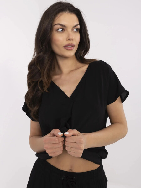 Blúzka D73761M11171B čierna XL