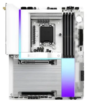 NZXT N9 Z890 biela / Základná doska / Socket 1851 / Z890 / DDR5 / Wi-Fi 7 / 5GLAN / ATX (N9-Z89XT-W1)