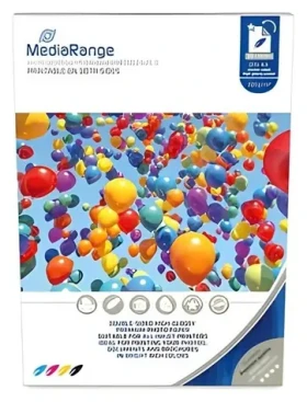 MediaRange A4 obojstranne vysoko lesklý fotopapier 220g / Fotopapier / 50 listov / atrament (MRINK118)