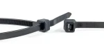 WKK 370x4,8 mm čierna / Sťahovacie pásky / plast / UV stabilný / rozpojiteľné / 100 ks (110226071)