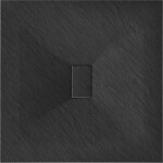 MEXEN - Hugo Sprchová vanička štvorcová 100x100, čierna 42701010
