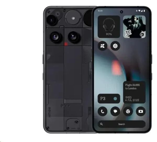 Nothing Phone 3 5G čierna / Smartphone / 6,67" AMOLED / Snapdragon 8s Gen 4 / 12GB RAM / 256GB / 5150 mAh / IP68 (A10000022/EU)