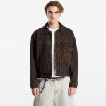 Bunda Vans Check 5 Denim Trucker Jacket Black/ Vintage Cocoa M