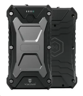 Viking SKADI1 10000mAh čierna / Power banka / bezdrôtové nabíjanie / USB-C / USB-A (SKADI1)
