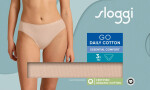 Dámske nohavičky GO Daily Cotton Tai 3P - BROWN - SLOGGI BROWN - SLOGGI BROWN XL