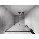 MEXEN/S - Lunar-F skladacie sprchové dvere ľavé 65, transparent, ružové zlato 836-065-000-60-00-L