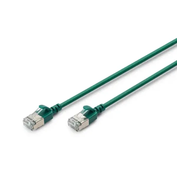 Digitus CAT6A F/FTP Slim zelená / Patch kabel / RJ45 / 10 Gbit/s / 500 MHz / 1,5 m (DK-1632-A-015S-G)