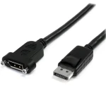 StarTech DisplayPort panelový kábel čierna / Kábel / DP (M) - DP (M) / 0,9 m / 4K 60Hz (DPPNLFM3PW)