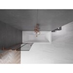 MEXEN/S - Velar L dvojkrídlová posuvná vaňová zástena 70 x 150, grafit, ružové zlato 896-070-003-41-60