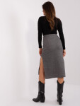 Sukňa LK SD 509400.87P šedá čierna S